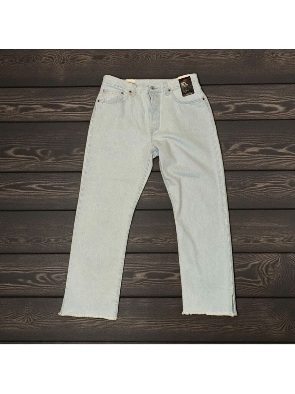 Levi's Light Wash High Rise Cropped Jeans